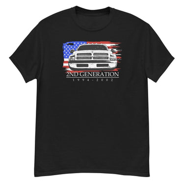 2nd gen dodge ram t-shirt - black